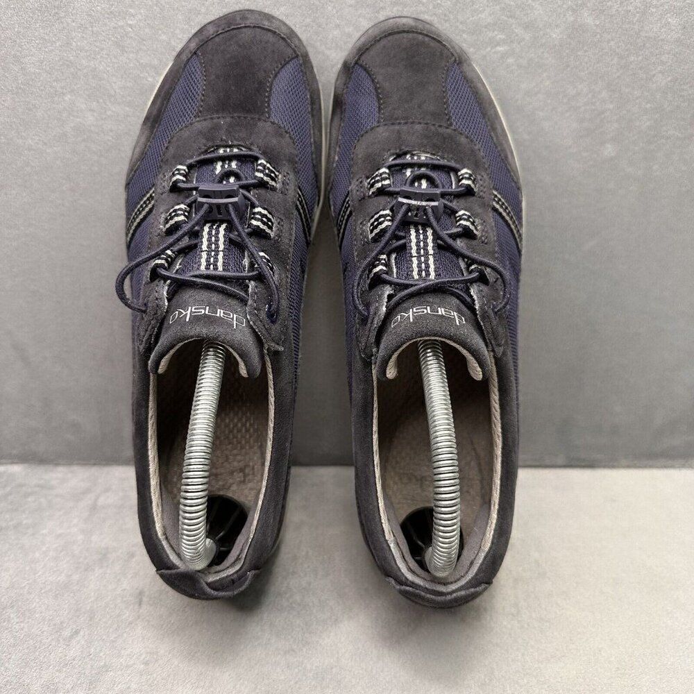 Womens 9.5-10 / EU 40 Dansko Helen Shoes Navy Suede Hiking Active Comfort - Picture 6 of 8